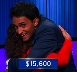 Shaan Mishra, today's Jeopardy! winner (for the October 24, 2025 game.)
