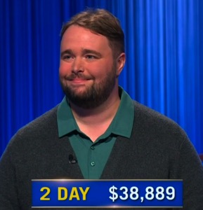 TJ Fisher, today's Jeopardy! winner (for the October 3, 2025 game.)