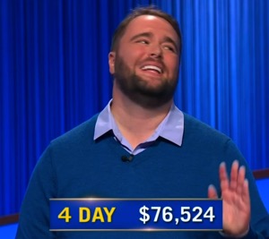 TJ Fisher, today's Jeopardy! winner (for the October 7, 2025 game.)