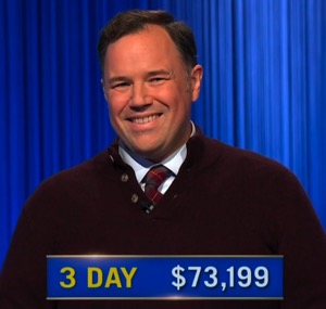 Tom Devlin, today's Jeopardy! winner (for the October 23, 2025 game.)