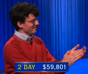 Harrison Whitaker, today's Jeopardy! winner (for the November 12, 2025 game.)