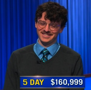 Harrison Whitaker, today's Jeopardy! winner (for the November 17, 2025 game.)