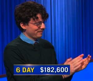 Harrison Whitaker, today's Jeopardy! winner (for the November 18, 2025 game.)