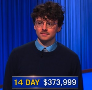 Harrison Whitaker, today's Jeopardy! winner (for the November 28, 2025 game.)