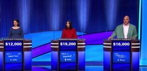 Jeopardy! final scores (for December 25, 2025.)
