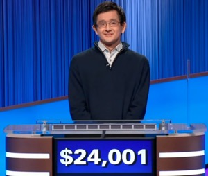 Ryan Sharpe, today's Jeopardy! winner (for the December 31, 2025 game.)