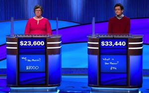 Today's Jeopardy! final scores (for the January 1, 2026 game.)