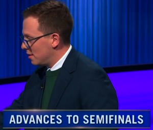 Jonathan Hugendubler, today's Jeopardy! winner (for the January 8, 2026 game.)
