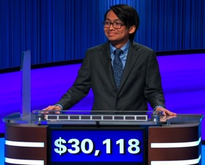 Paolo Pasco, today's Jeopardy! winner (for the January 30, 2026 game.)