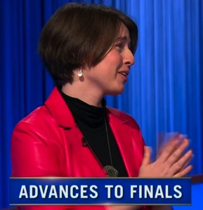 Stella Trout, today's Jeopardy! winner (for the January 14, 2026 game.)