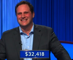 James Hirsh, today's Jeopardy! winner (for the February 24, 2026 game.)