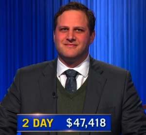 James Hirsh, today's Jeopardy! winner (for the February 25, 2026 game.)