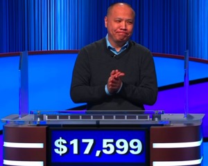 Long Nguyen, today's Jeopardy! winner (for the February 19, 2026 game.)