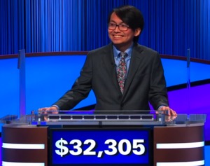 Paolo Pasco, today's Jeopardy! winner (for the February 3, 2026 game.)
