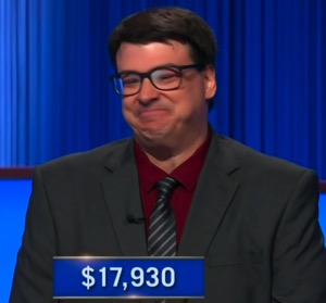 Cory Aiello, today's Jeopardy! winner (for the March 5, 2026 game.)