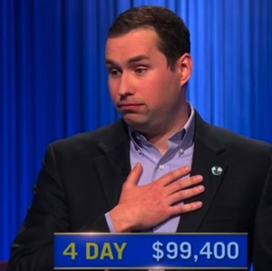 James Denison, today's Jeopardy! winner (for the March 11, 2026 game.)