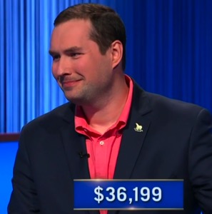 James Denison, today's Jeopardy! winner (for the March 6, 2026 game.)