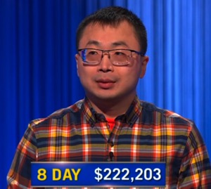 Jamie Ding, today's Jeopardy! winner (for the March 24, 2026 game.)