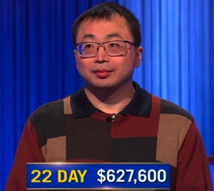 Jamie Ding, today's Jeopardy! winner (for the April 13, 2026 game.)