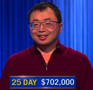 Jamie Ding, today's Jeopardy! winner (for the April 16, 2026 game.)