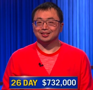 Jamie Ding, today's Jeopardy! winner (for the April 17, 2026 game.)