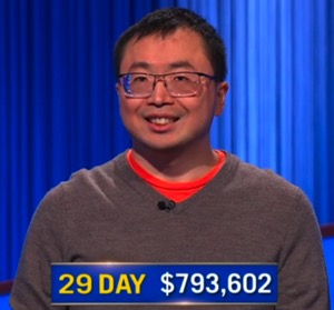 Jamie Ding, today's Jeopardy! winner (for the April 22, 2026 game.)