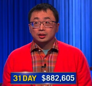 Jamie Ding, today's Jeopardy! winner (for the April 24, 2026 game.)