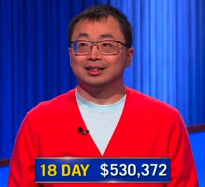 Jamie Ding, today's Jeopardy! winner (for the April 7, 2026 game.)