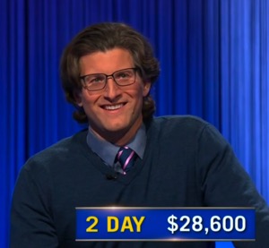 Chris D'Angelo, today's Jeopardy! winner (for the May 21, 2026 game.)