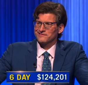 Chris D'Angelo, today's Jeopardy! winner (for the May 27, 2026 game.)