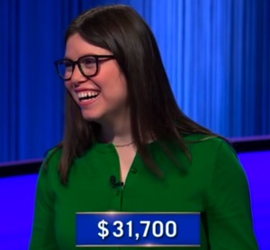 Madeline Kaplan, today's Jeopardy! winner (for the May 4, 2026 game.)