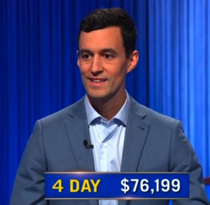 Tristan Williams, today's Jeopardy! winner (for the May 11, 2026 game.)
