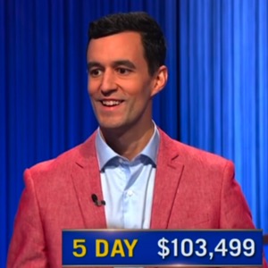 Tristan Williams, today's Jeopardy! winner (for the May 12, 2026 game.)