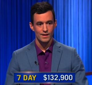 Tristan Williams, today's Jeopardy! winners (for the May 14, 2026 game.)