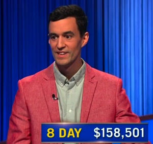 Tristan Williams, today's Jeopardy! winner (for the May 15, 2026 game.)