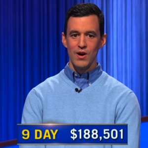 Tristan Williams, today's Jeopardy! winner (for the May 18, 2026 game.)