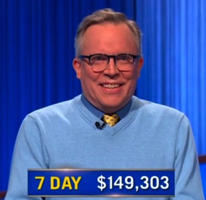 Adam Remsen, today's Jeopardy! winner (for the June 22, 2026 game.)