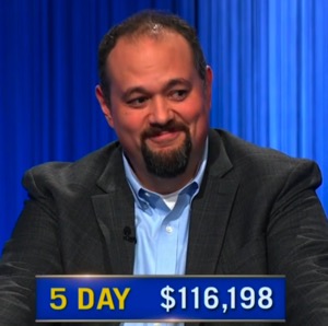 Peter McFerrin, today's Jeopardy! winner (for the June 5, 2026 game.)