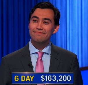 Caleb Groen, today's Jeopardy! winner (for the July 9, 2026 game.)