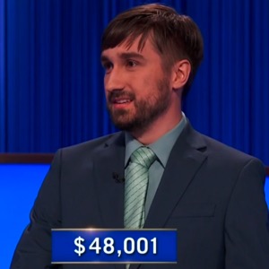 Matthew Riggle, today's Jeopardy! winner (for the July 23, 2026 game.)
